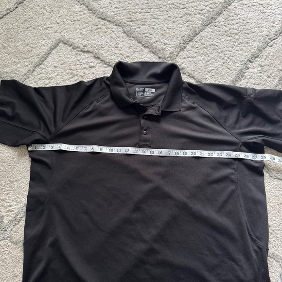 5.11 Tactical Short Sleeve Polo black collar Moisture Wicking, Style 71049 2X - Picture 7 of 10